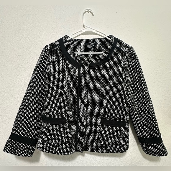 Sandro Sportswear Black & White Women's Coat Jacket size M - Picture 1 of 8